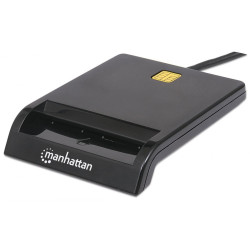 Manhattan Czytnik kart Smart USB zewnętrzny stykowy