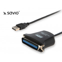 Elmak SAVIO CL-46 Adapter USB LPT męski 36pin, 0.8m