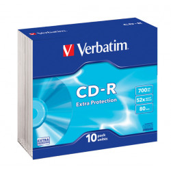 Verbatim CD-R 52x 700MB 10P SL DLP             43415