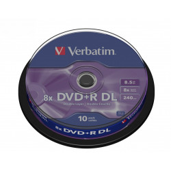 Verbatim DVD+R (8x) 8.5GB DoubleLayer CB 10P 43666