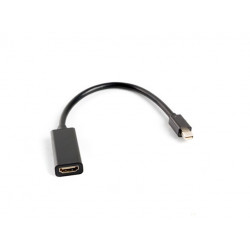 LANBERG Adapter mini DisplayPort (M) - HDMI (F) na kablu