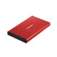 NATEC Kieszeń zewnętrzna HDD/SSD Sata Rhino Go 2,5 USB 3.0 czerwona